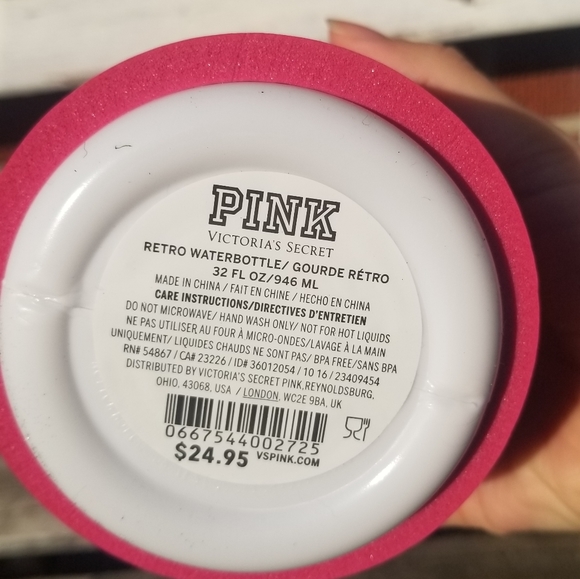 PINK water bottle with cozy - Picture 4 of 4